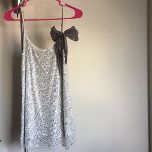 Silver sequin dress